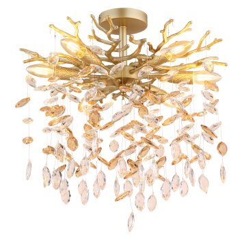 Globo lighting Queena ceiling light gold, 6-light sources