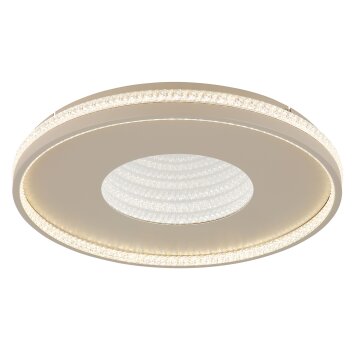 Globo lighting Shirley ceiling light LED sand-coloured, 1-light source, Remote control