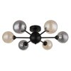 Globo lighting Roland ceiling light black, 6-light sources