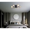 Globo lighting Roland ceiling light black, 6-light sources