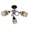 Globo lighting Mali ceiling light black, 3-light sources
