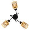 Globo lighting Mali ceiling light black, 3-light sources