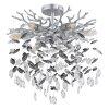 Globo lighting Queena ceiling light silver, 6-light sources