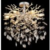 Globo lighting Queena ceiling light silver, 6-light sources