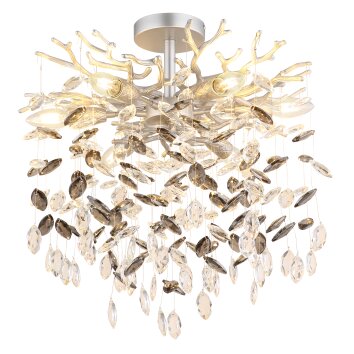 Globo lighting Queena ceiling light silver, 6-light sources