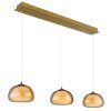 Globo lighting Avila hanging light LED gold, 1-light source, Remote control