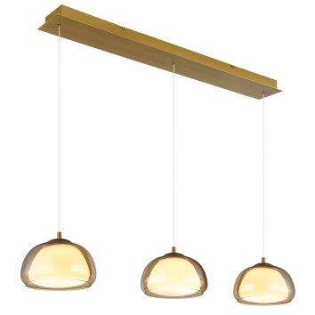 Globo lighting Avila hanging light LED gold, 1-light source, Remote control