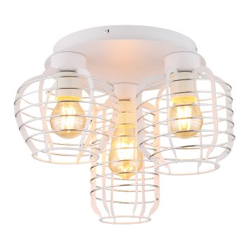 Globo lighting Nesa ceiling light white, 3-light sources