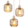Globo lighting Antonio hanging light beige, 3-light sources
