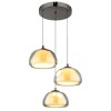 Globo lighting Avila hanging light LED chrome, black, 1-light source, Remote control