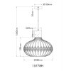 Globo lighting Dorthy hanging light grey, black, 1-light source