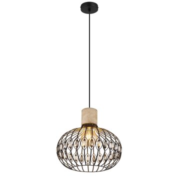 Globo lighting Dorthy hanging light grey, black, 1-light source