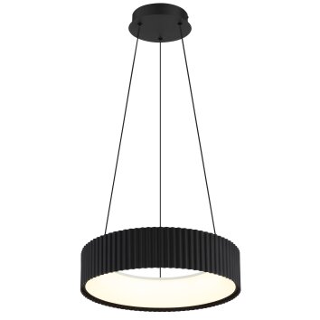 Globo lighting Kemp hanging light LED black, 1-light source