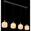 Globo lighting Brokana hanging light chrome, black, 4-light sources
