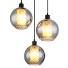 Globo lighting Ulf hanging light black, 3-light sources