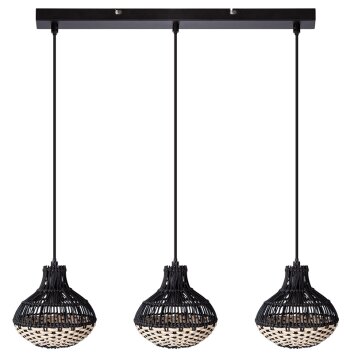 Globo lighting Milena hanging light black, 3-light sources
