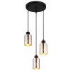 Globo lighting Alonso hanging light black, 3-light sources