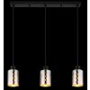 Globo lighting Alonso hanging light black, 3-light sources