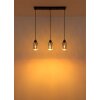 Globo lighting Alonso hanging light black, 3-light sources
