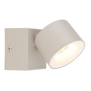 Globo lighting Rae ceiling light LED sand-coloured, 1-light source