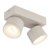 Globo lighting Rae ceiling light LED sand-coloured, 2-light sources