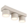 Globo lighting Rae ceiling light LED sand-coloured, 3-light sources