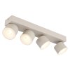 Globo lighting Rae ceiling light LED sand-coloured, 4-light sources