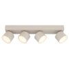 Globo lighting Rae ceiling light LED sand-coloured, 4-light sources