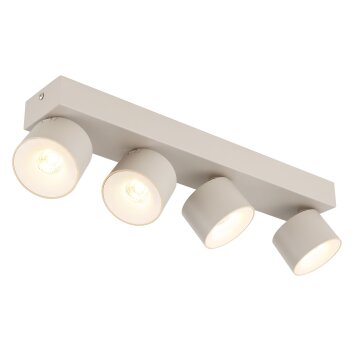 Globo lighting Rae ceiling light LED sand-coloured, 4-light sources