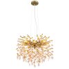 Globo lighting Queena chandelier gold, 8-light sources