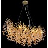 Globo lighting Queena chandelier gold, 10-light sources