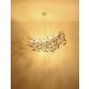 Globo lighting Queena chandelier silver, 10-light sources