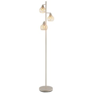 Globo lighting Mateo floor lamp cream, 3-light sources