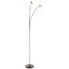 Globo lighting Malte floor lamp matt nickel, 2-light sources