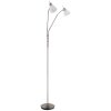 Globo lighting Malte floor lamp matt nickel, 2-light sources