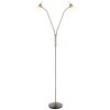 Globo lighting Malte floor lamp matt nickel, 2-light sources