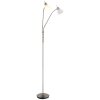 Globo lighting Malte floor lamp matt nickel, 2-light sources