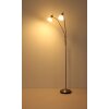 Globo lighting Malte floor lamp matt nickel, 2-light sources