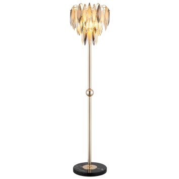 Globo lighting Elinor floor lamp gold, black, 4-light sources