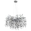 Globo lighting Queena chandelier silver, 10-light sources