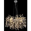 Globo lighting Queena chandelier silver, 10-light sources