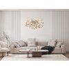 Globo lighting Queena chandelier silver, 10-light sources