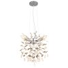 Globo lighting Queena chandelier silver, 4-light sources