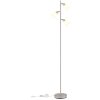 Globo lighting Trent floor lamp chrome, sand-coloured, 3-light sources