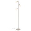 Globo lighting Planta floor lamp Wood like finish, sand-coloured, 3-light sources
