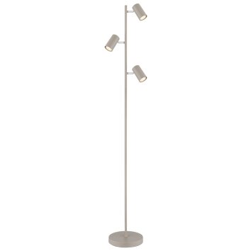 Globo lighting Robby floor lamp sand-coloured, 3-light sources