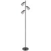 Globo lighting Villegas floor lamp black, 3-light sources