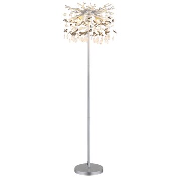 Globo lighting Queena floor lamp silver, 5-light sources