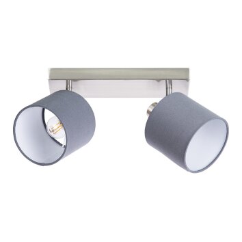Globo lighting Atlanta ceiling light matt nickel, 2-light sources