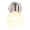 Globo lighting Malte wall light, wall spotlight matt nickel, 1-light source